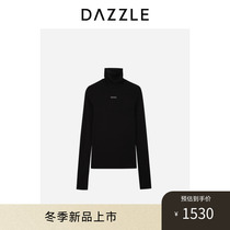 DAZZLE ground vegan cashmere heather two sets high collar bottom 2023 Winter new body sweaters women
