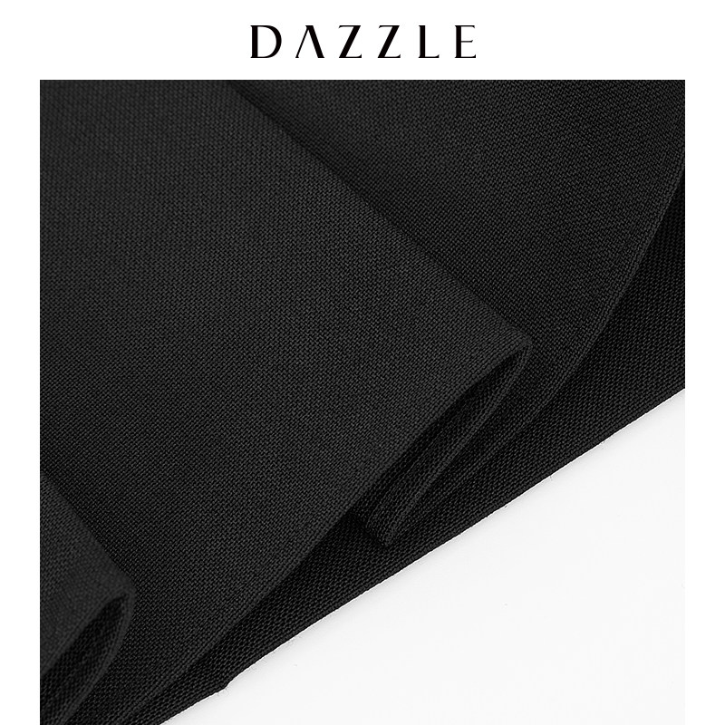 dazzle地素2021新款黑色jk百褶裤子 dazzle休闲裤