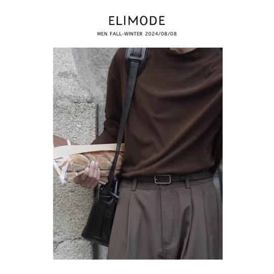 Eli imported vegetable tanned head layer cowhide relaxing genuine leather belt