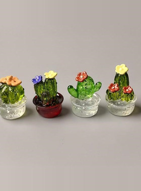 无聊了！摆几棵仙人掌多肉精致迷你工位办公桌小摆件可爱情绪治愈