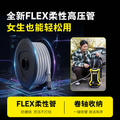 【新品】德国卡赫220v家用洗车机便携式大功率高压水枪强力冲洗泵 - 图1