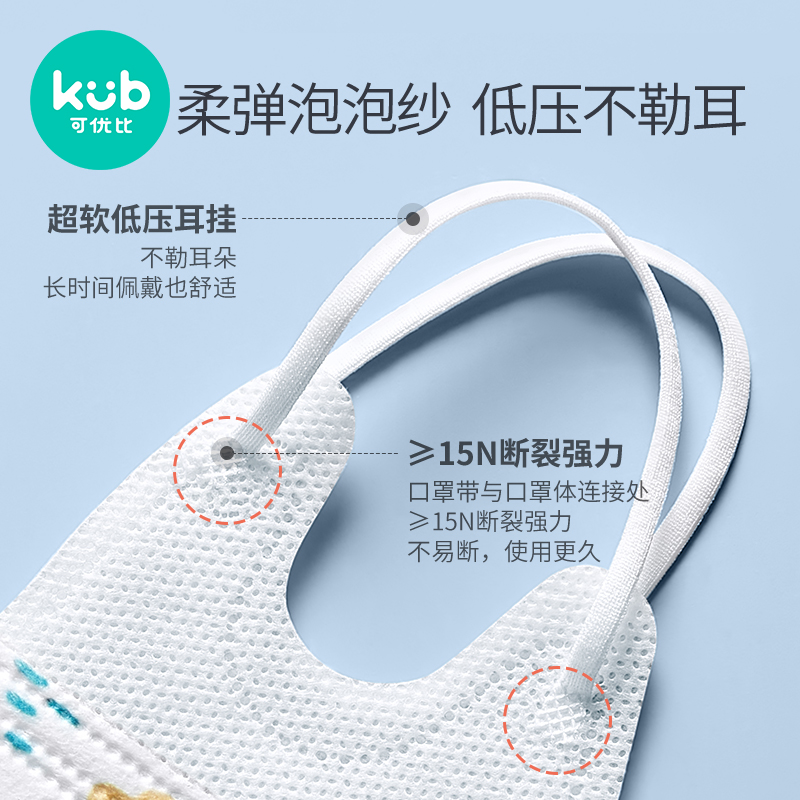 可優比兒童口罩寶寶1-3歲0到6月嬰兒專用防護罩3d立體透氣口耳罩_可優比旗艦店_嬰童用品