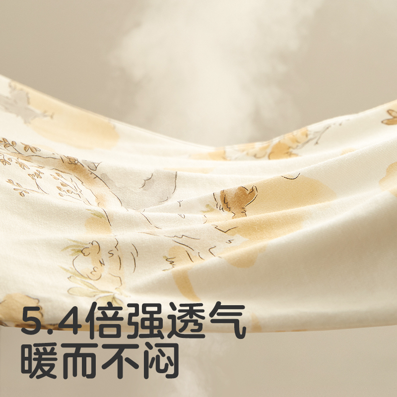 可优比婴儿竹棉豆豆毯空调被被子宝宝纱布盖毯儿童幼儿园毯子秋冬