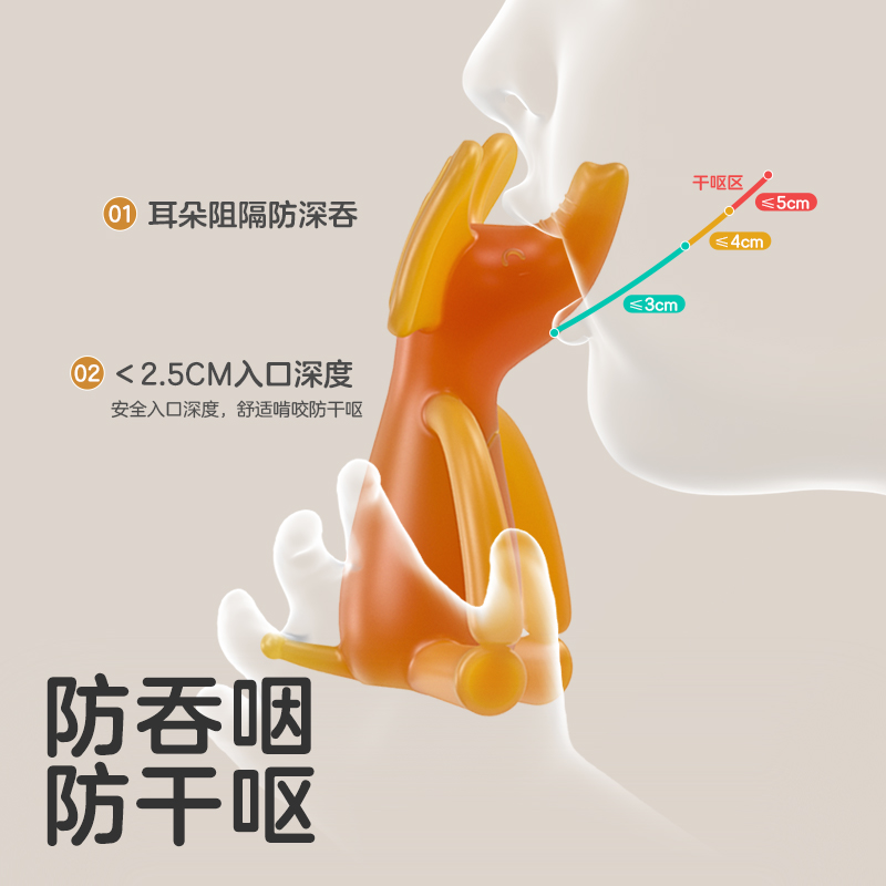 可优比大象牙胶婴儿磨牙棒防吃神器