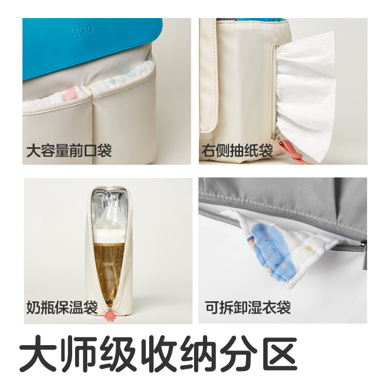 kub可优比妈咪包2022新款双肩背包 可优比妈咪包/袋