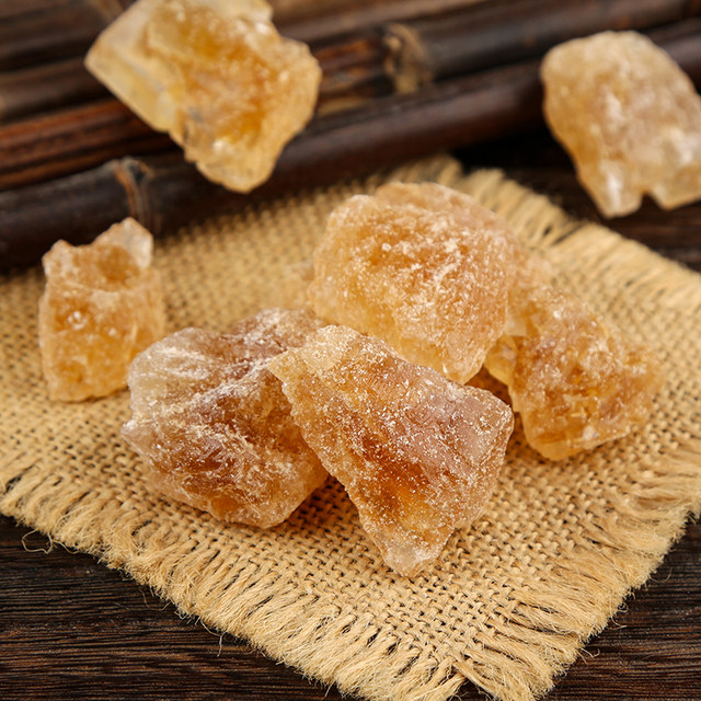 Polycrystalline rock sugar Zhuyuan Yunnan polycrystalline rock sugar sugarcane yellow rock sugar Yunnan small grain old rock sugar local table sugar in bulk