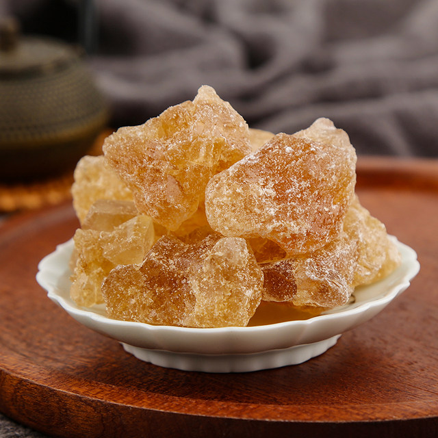 Yunnan polycrystalline rock sugar, sugarcane yellow rock sugar, Yunnan small-grain old rock sugar, local table sugar, bulk sugar water, bamboo garden
