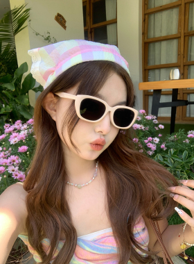 户外出游海边拍照夏天头巾复古