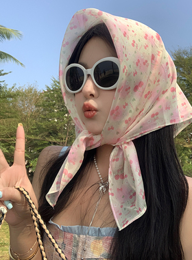 海边包头女士气质方巾百搭春夏