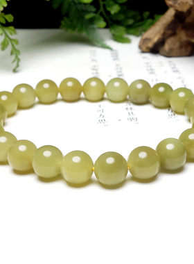 新疆和田玉黑羊洞糖玉油润手串