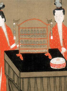 歌乐图仕女图挂画古典人物古画仿古客厅装饰画古代女子仕女中式画