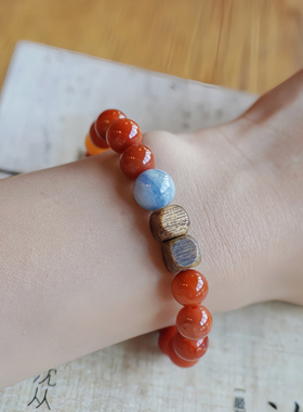 鹿与花园EIK南红沉香手串礼物女