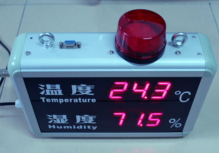 温湿度报警显示屏HF-HT815B工厂仓库机房菜棚档案馆温湿度计 - 图0