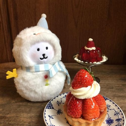 日本自嘲熊雪人娃衣毛绒公仔玩偶挂件海星体棉花娃娃生日礼物礼品 - 图0