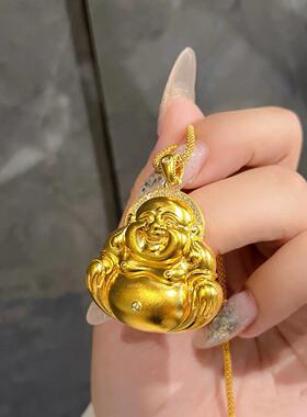 弥陀佛沙金项链金店同款