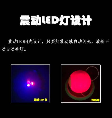 儿童闪光跳跳球脚环幼儿园甩脚蹦蹦球单脚跳旋转成人健身球类玩具 - 图2