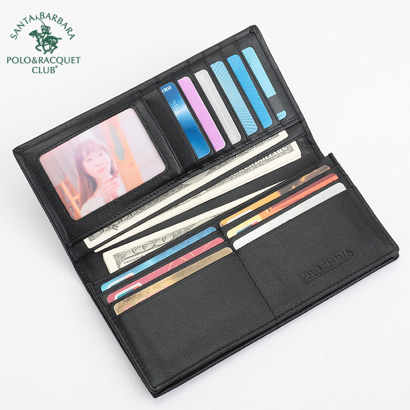 圣大保罗男士长款头层牛皮2022钱包 圣大保罗箱包钱包