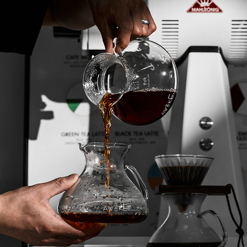 MUVNA Firefly Glass Sharing Pot Hand-made Coffee Pot