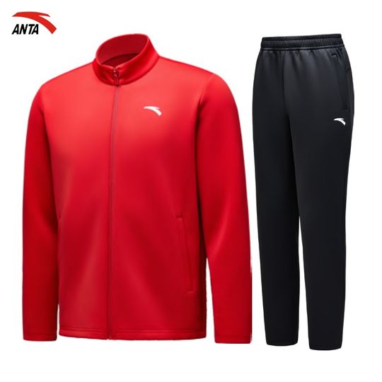 安踏24秋季运动套装男赞助国家队防风针织速干外套452410212