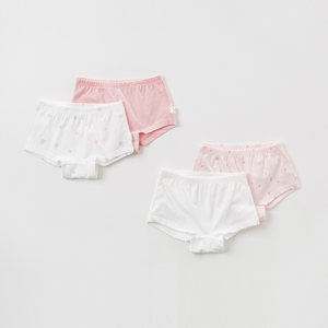 【两条装】davebella戴维贝拉女童平角裤 宝宝纯棉内裤儿童内裤