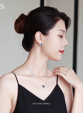 MGS/曼古银三生万物项链 S925纯银青金石时尚轻奢送闺蜜女友礼物