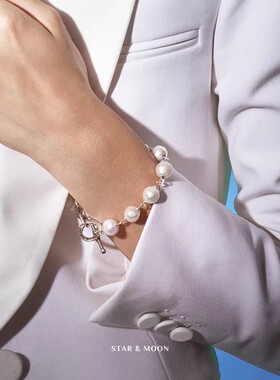 MGS曼古银女925淡水珍珠手链