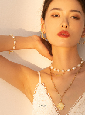 曼古银女珍珠精致手串