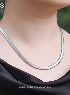 MGS/曼古银卡梅奥美人项链S925银素链锁骨链高级感轻奢小众颈链女