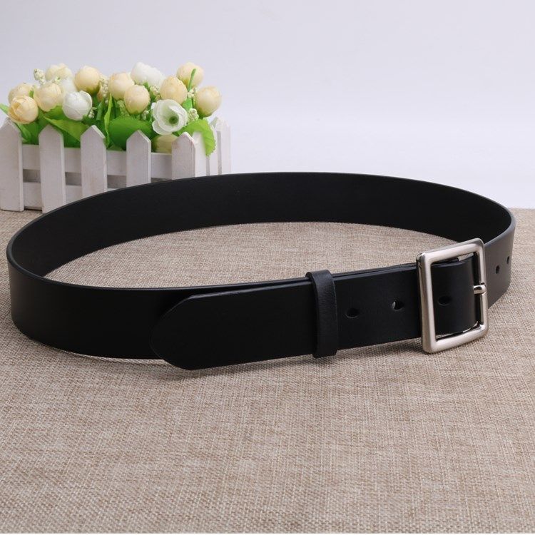 韩版宽腰带女士新款方扣皮带学生时尚流行裤带子复古百搭针扣牛皮,淘宝优惠券,粉丝福利购,淘宝优惠卷