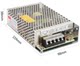 Mingwei switching power supply XS-50-24 two-phase AC AC380V input to DC 24V2.1A transformer 50W
