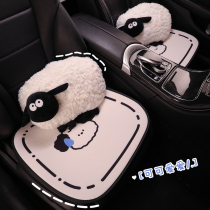 Car seat cushion winter 2023 new heating plush cute cartoon male and female four-season universal butt cushion car cushion