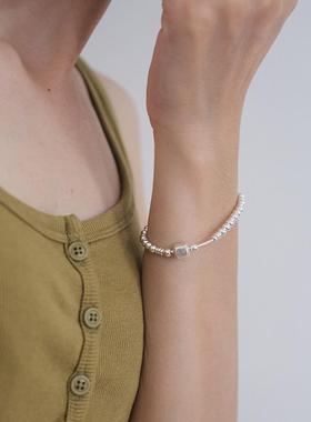 XIAOSU925纯银天然石珍珠手链