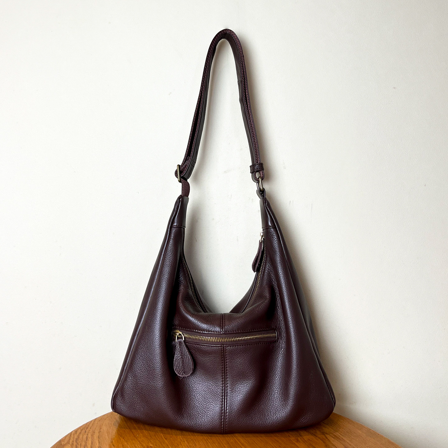 Genuine leather women's bag cowhide hobo bag shoulder bag crossbody bag