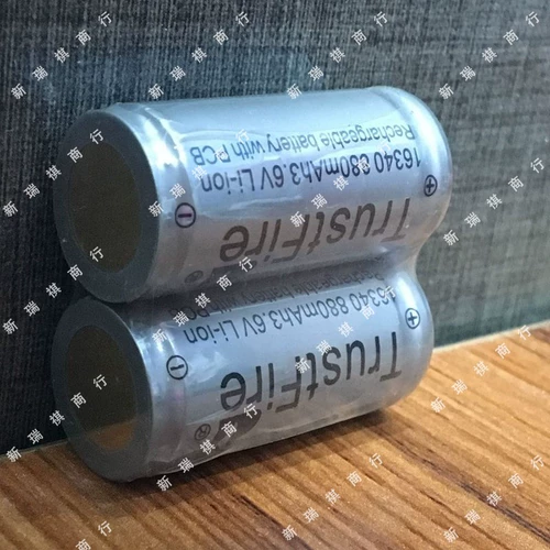 Фонарь, литиевые батарейки с зарядкой, защитная батарея, 6v, 880mah, 123A