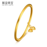 Новые золотые ювелирные украшения 999 футов золота и красивый браслет лотос лотос