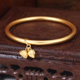 Новые золотые ювелирные украшения 999 футов золота и красивый браслет лотос лотос