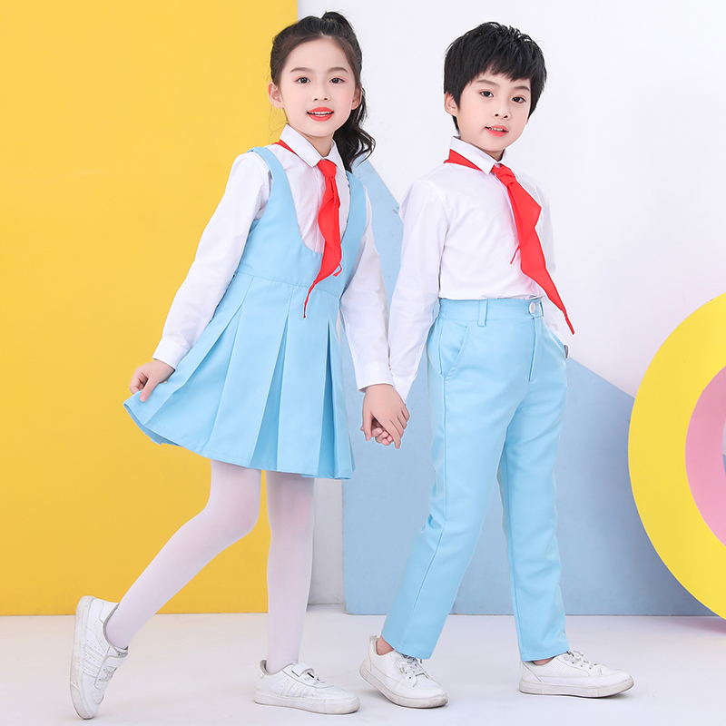 儿童合唱团演出服千人献词团中小学生朗诵大合唱服幼儿园校服园服 - 图2