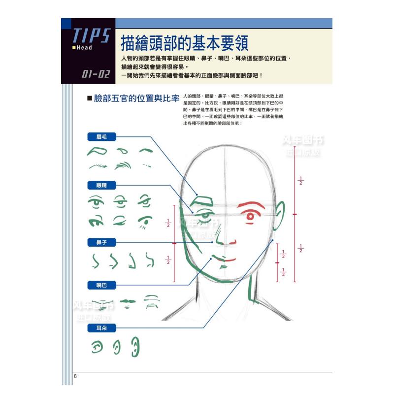 【现货】Miyuli插画功力提升TIPS:描绘角色插画的人物素描港台繁体绘画技法原版图书外版进口书籍-图3