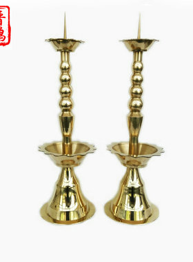 民间烛台香炉供奉祭祀家具摆件