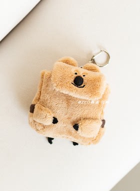 韩国代购Quokka的背包毛绒钥匙链