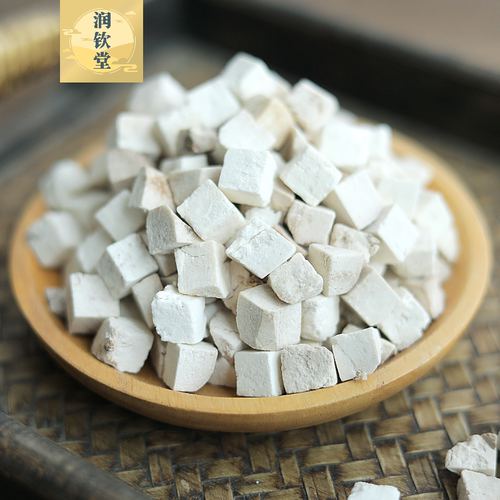 精选白茯苓块中药材500克包邮 茯苓中心丁茯苓祛湿茶无硫茯苓土茯 - 图1