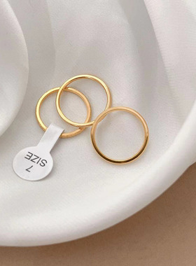 小众设计高级感小素圈古法