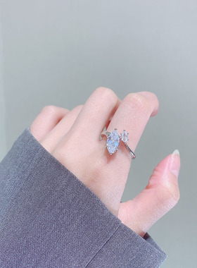 2件包邮日韩新款水滴戒指