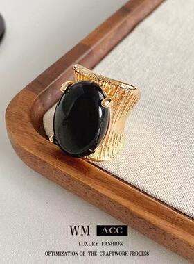 铜合金开口戒指D044 时尚轻奢气质百搭优雅精致戒指