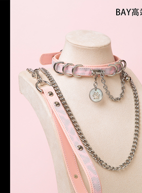 【BAY高端定制】豹纹贝母圆牌铃铛choker项圈女小众设计y2k辣妹