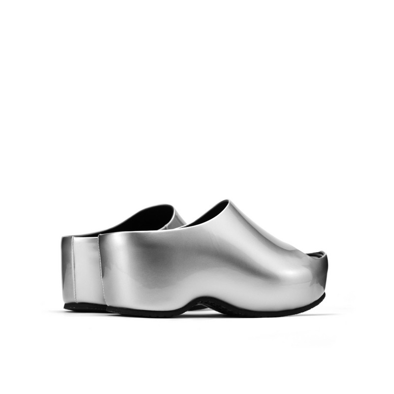 【未来主义】JOOC玖诗银色厚底拖鞋女2026夏季新款露趾增高一字拖,淘宝优惠券,粉丝福利购,淘宝优惠卷