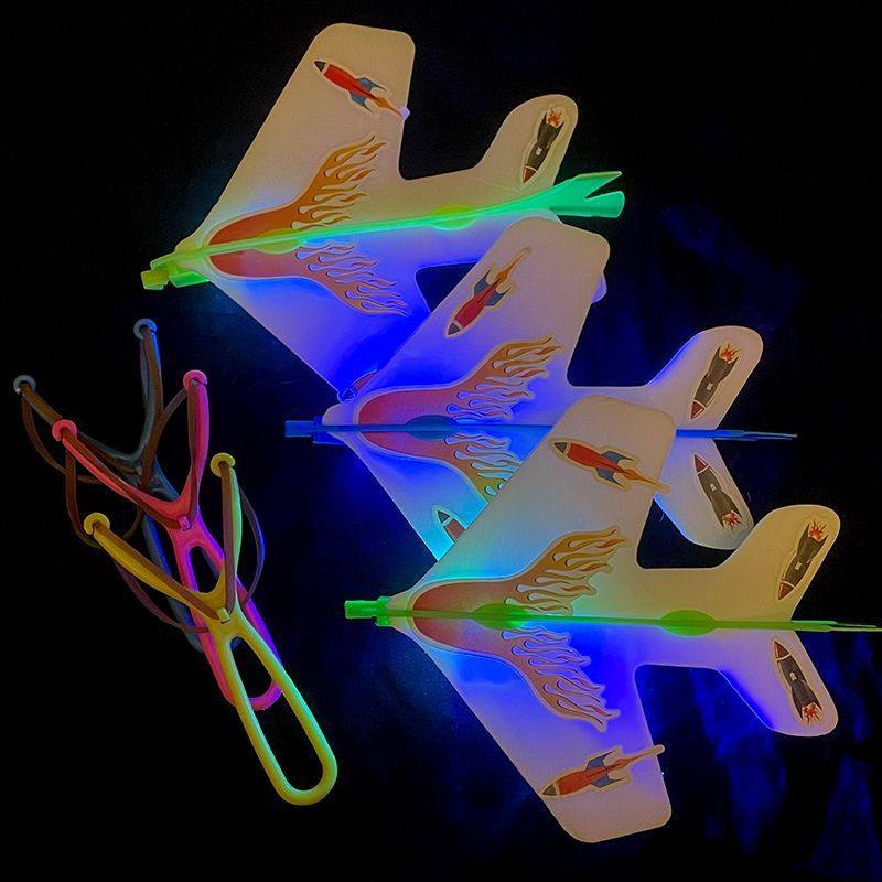 弹弓飞箭发光弹射飞机儿童夜光飞天闪光夜市地摊货源幼儿园小玩具,淘宝优惠券,粉丝福利购,淘宝优惠卷