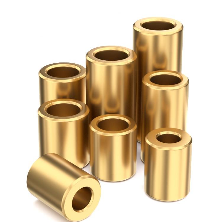 粉末冶金含油轴承铜套纯铜轴套外径14/16衬套内径M3M4M5M6M8-M12 - 图0