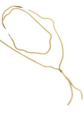 钛钢项链女轻奢百搭超长蛇骨链可抽拉小众轻奢设计毛衣链女感