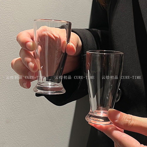 小酒杯子玻璃小蛮腰ins风高颜值厚底白酒杯一口杯啤酒杯迷你小杯 - 图3